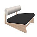 Quiet Style Single Sofa Casual Sofa Sofa 3d model
