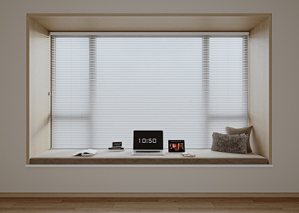 Bay Window Cushion Blinds 3d model