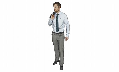 modern man 3d model