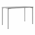 Simple Modern Indoor Table With Light Colored Surface And Slim Legs Design 3d model