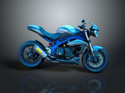 Motorcycle Two-wheeled Motorcycle Cross-country Motorcycle Road Race Motorcycle Motor Vehicle Transport 3d model