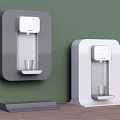 Modern Home Water Dispensers in Gray and White with Digital Display and Cup Holder