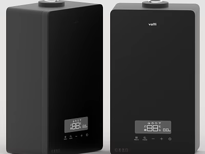 Vatti Black Kitchen Appliances with Digital Temperature Display and Modern Control Buttons 3d model