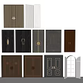 Modern And Traditional Double Doors With Various Wooden Finishes And Handles