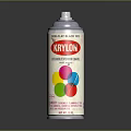 Krylon Flat Black Premium Enamel Spray Paint For Indoor Outdoor Use
