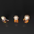 Monk Cartoon Monk Character Little Monk Dazen Monk Yishuge Little Boy 3d model