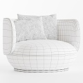 Modern Single Sofa Armchair 3d model