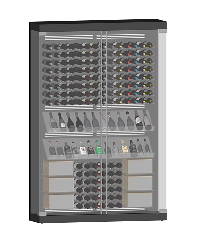 Modern Wine Cabinet Glass Wine Cabinet Wine Wine Wine Bottle 3d model