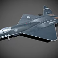 USAF Stealth Fighter Aircraft With Dark Gray Body And Test Markings