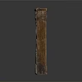 Vintage Wooden Architectural Elements Archway Door And Door Frame With Weathered Surface Details