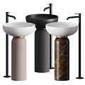 Bathroom wash basin combination bathroom bathroom simple home wash basin wash basin faucet switch basin 3d model