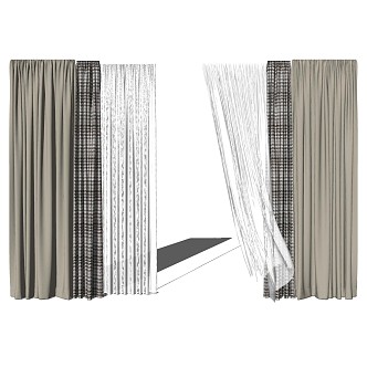 Curtains 3d model