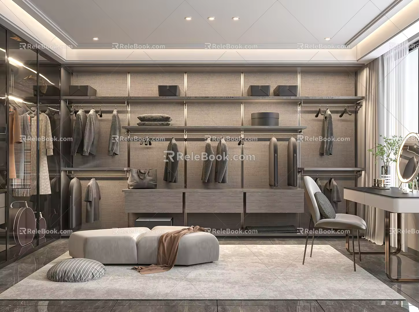Modern Cloakroom 3d model