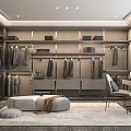 Modern Cloakroom 3d model