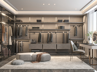 Modern Cloakroom 3d model