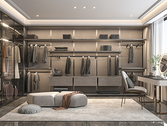 Modern Cloakroom 3d model