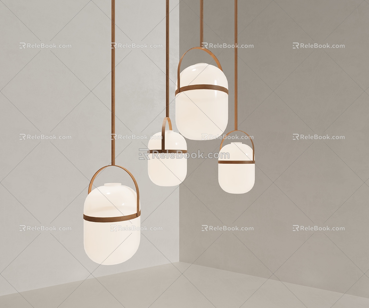 Modern chandelier 3d model