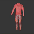 Tight Fitting Black And Orange Athletic Compression Suit With All In Sport Branding Long Sleeve Pants