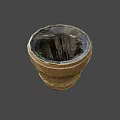 Traditional Handcrafted Musical Horn With Black Body And Golden Carved Patterns
