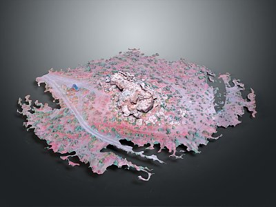 Geography Mountain Geomorphology Mountain Topographic Map Mountain Fault Mountain 3d model