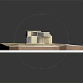 Modern Residential Building Design With Geometric Exterior Wooden Facade And Large Glass Windows
