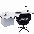 Desk computer desk 3d model