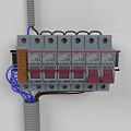 Industrial Circuit Breaker Equipment With IEC 60898 Standard Multiple Switches And Wiring Connections