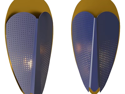Modern Stylish Wall Lamp With Hollow Out Design And Warm Light Glow For Interior 3d model