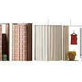 Commercial Storage Cabinets With Curtain Doors And Wooden Frames For Business Use