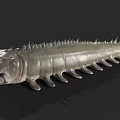Prehistoric Fantasy Creature Model With Spikes Multiple Legs Large Eyes Sharp Teeth