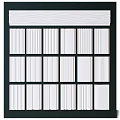 White Decorative Wall Components With Various Panel Styles And Textured Designs