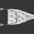 White Modern Lounge Chair With Padded Cushion And Sleek Metal Frame Design