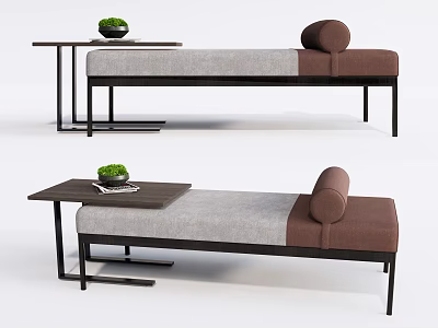 New Chinese Style Bed End Stool Sofa Stool Foot 3d model