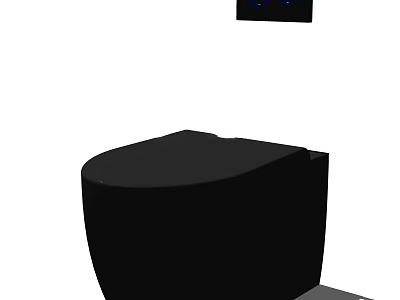 Modern Black Toilet With Sleek Design For Contemporary Bathroom Spaces 3d model