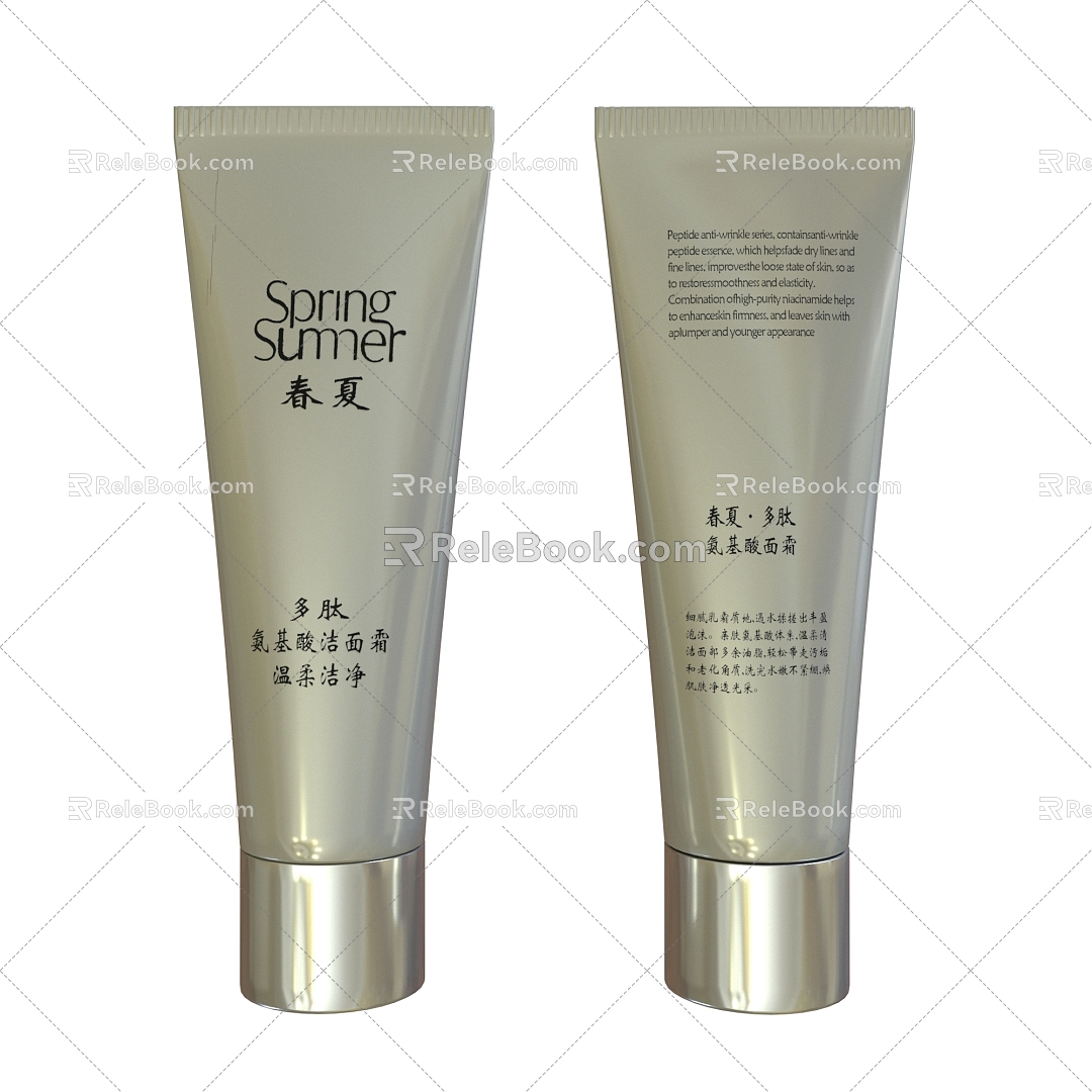 Cleansing Cream Amino Acid Facial Cleanser Spring and Summer Face Cream 3d model