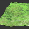 Detailed 3D Terrain Model Showcasing Mountain Ranges Valleys And Topographic Details