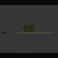 Green Ammunition Box With Scattered Bullets On Rustic Wooden Table