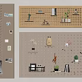 Modern hole board 3d model