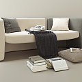 Modern Multiplayer Sofa Casual Sofa 3d model