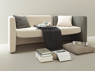 Modern Multiplayer Sofa Casual Sofa 3d model