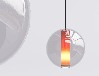 Modern chandelier glass chandelier 3d model