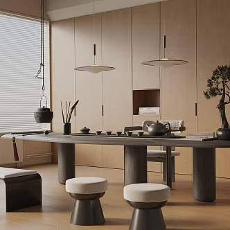 Modern dining table 3d model