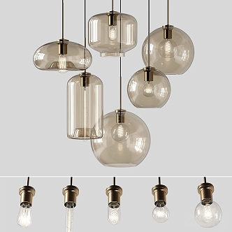 Chandelier lamp chandelier ceiling lamp fashion simple household appliances lighting home lampshade 3d model