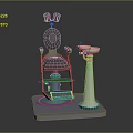 Dental Chair And Instrument Stand With Basin For Medical Clinic Setup