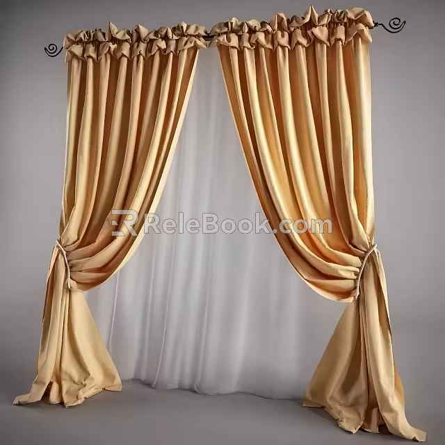 Curtains 3d model