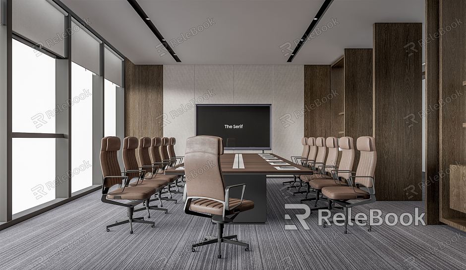 Modern Meeting Room Meeting Table and Chair model