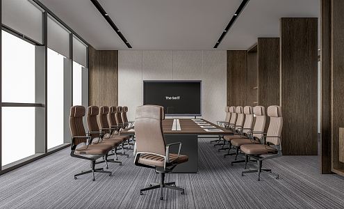 Modern Meeting Room Meeting Table and Chair 3d model