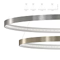 Modern White Circular Ring Chandelier With Sleek Hanging Suspension And LED Lighting