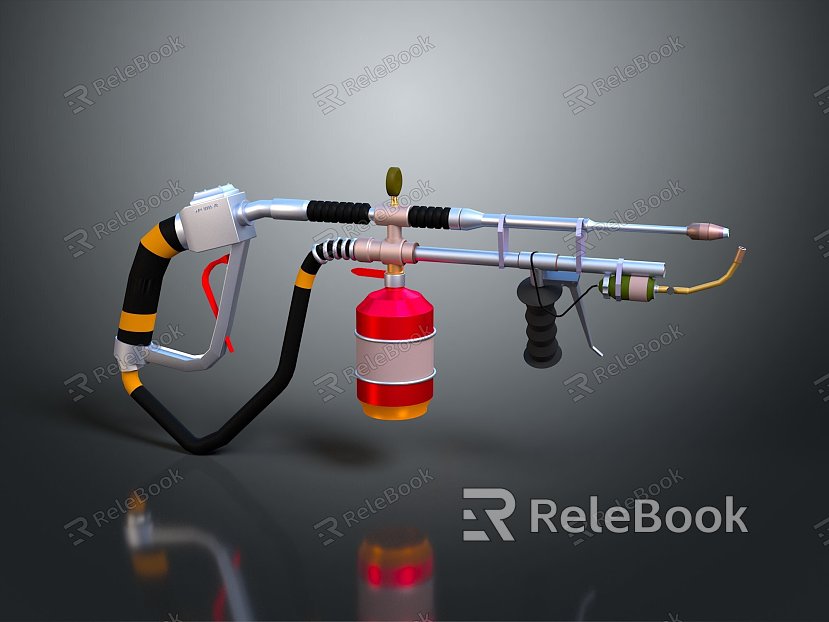 Flame Thrower Flame Gun Homemade Weapon Flamethrower Flame Gun Modern Weapon Hot Weapon Hot Weapon model