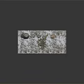 Natural Wood and Stone Decorative Display With Sculpted Tree Rock and Small Ornaments